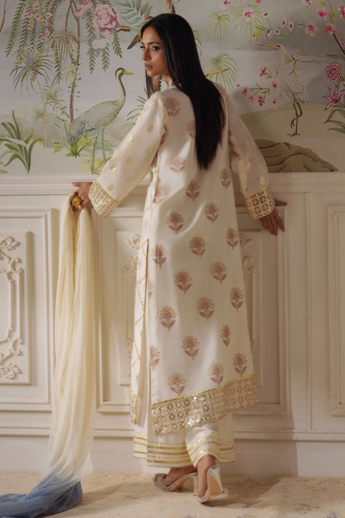 Annus Abrar | Elemental Festive | Fasila (Shirt, Pants and Dupatta) by Annus Abrar - Designer Dress  - Type : Ladies Clothes - Available at Libayah - 100% Original 