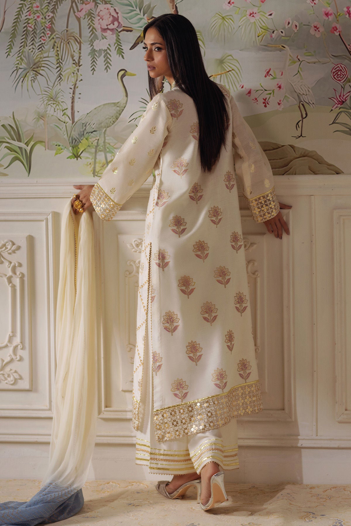 Annus Abrar | Elemental Festive | Fasila (Shirt, Pants and Dupatta) by Annus Abrar - Designer Dress  - Type : Ladies Clothes - Available at Libayah - 100% Original 