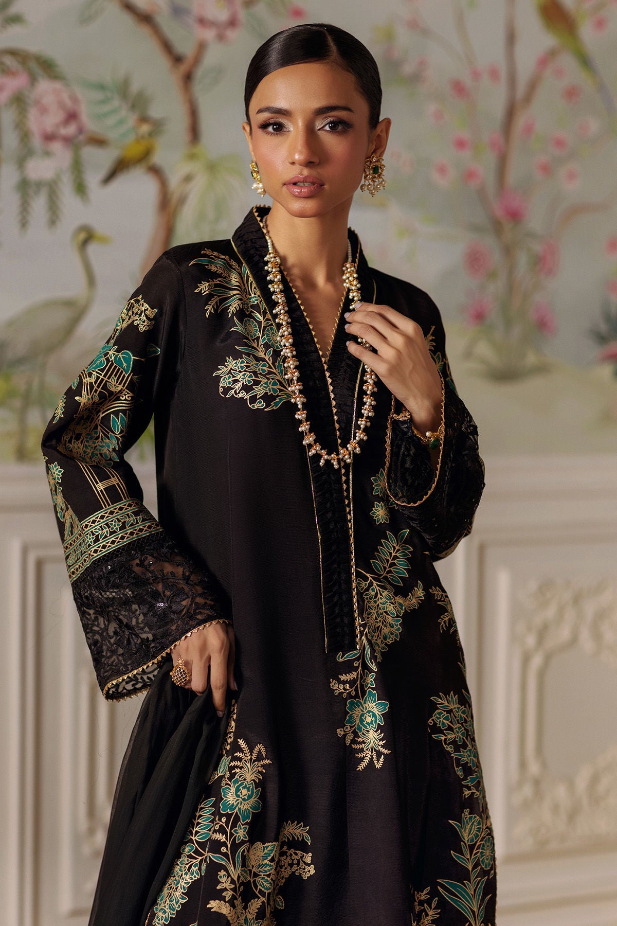 Annus Abrar | Elemental Festive | Renaab (Shirt, Pants and Dupatta) by Annus Abrar - Designer Dress  - Type : Ladies Clothes - Available at Libayah - 100% Original 