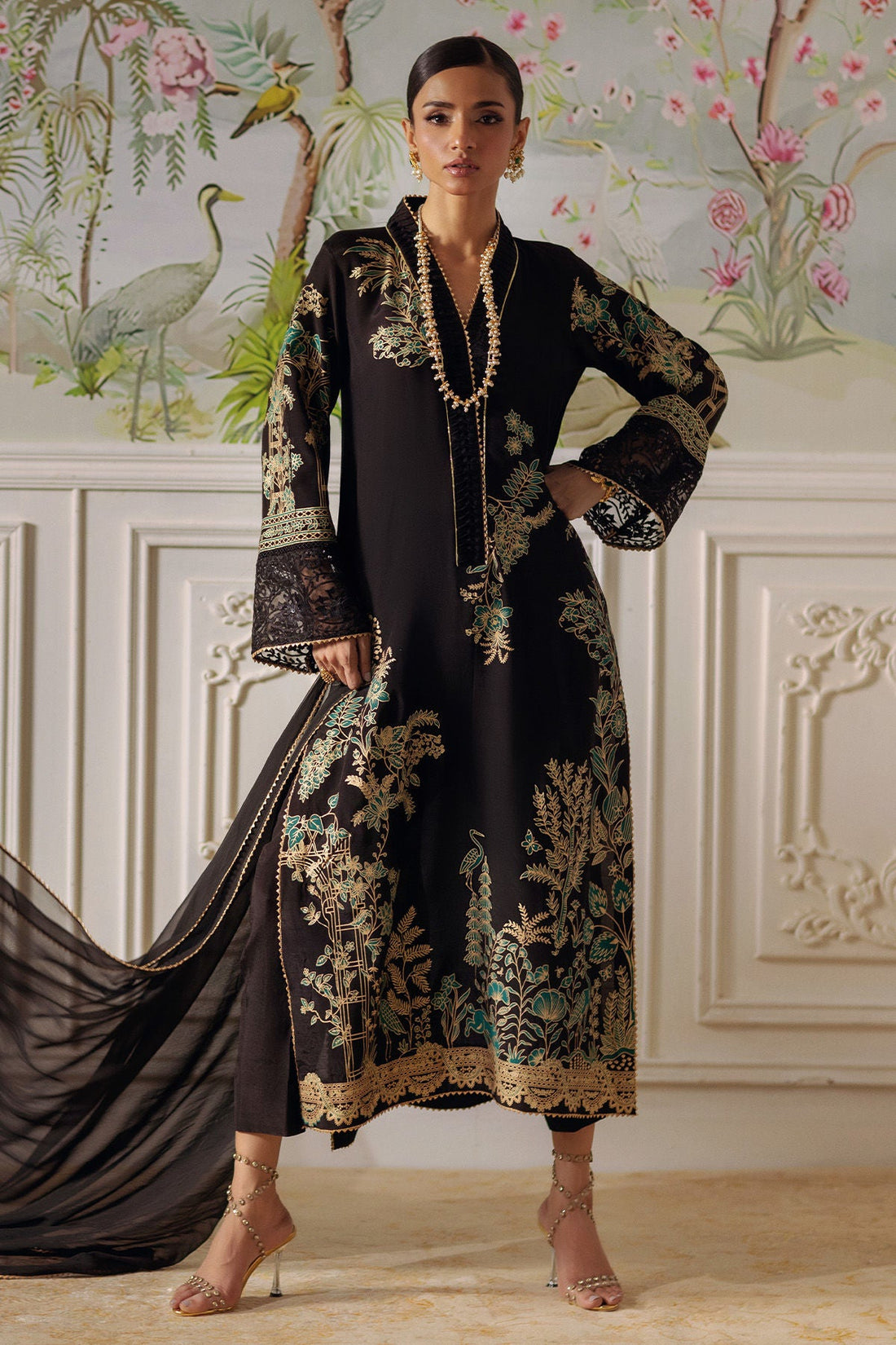Annus Abrar | Elemental Festive | Renaab (Shirt, Pants and Dupatta) by Annus Abrar - Designer Dress  - Type : Ladies Clothes - Available at Libayah - 100% Original 
