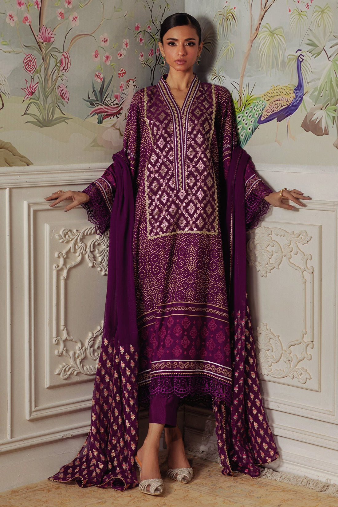 Annus Abrar | Elemental Festive | Hurmia (Shirt, Pants and Dupatta) by Annus Abrar - Designer Dress  - Type : Ladies Clothes - Available at Libayah - 100% Original 