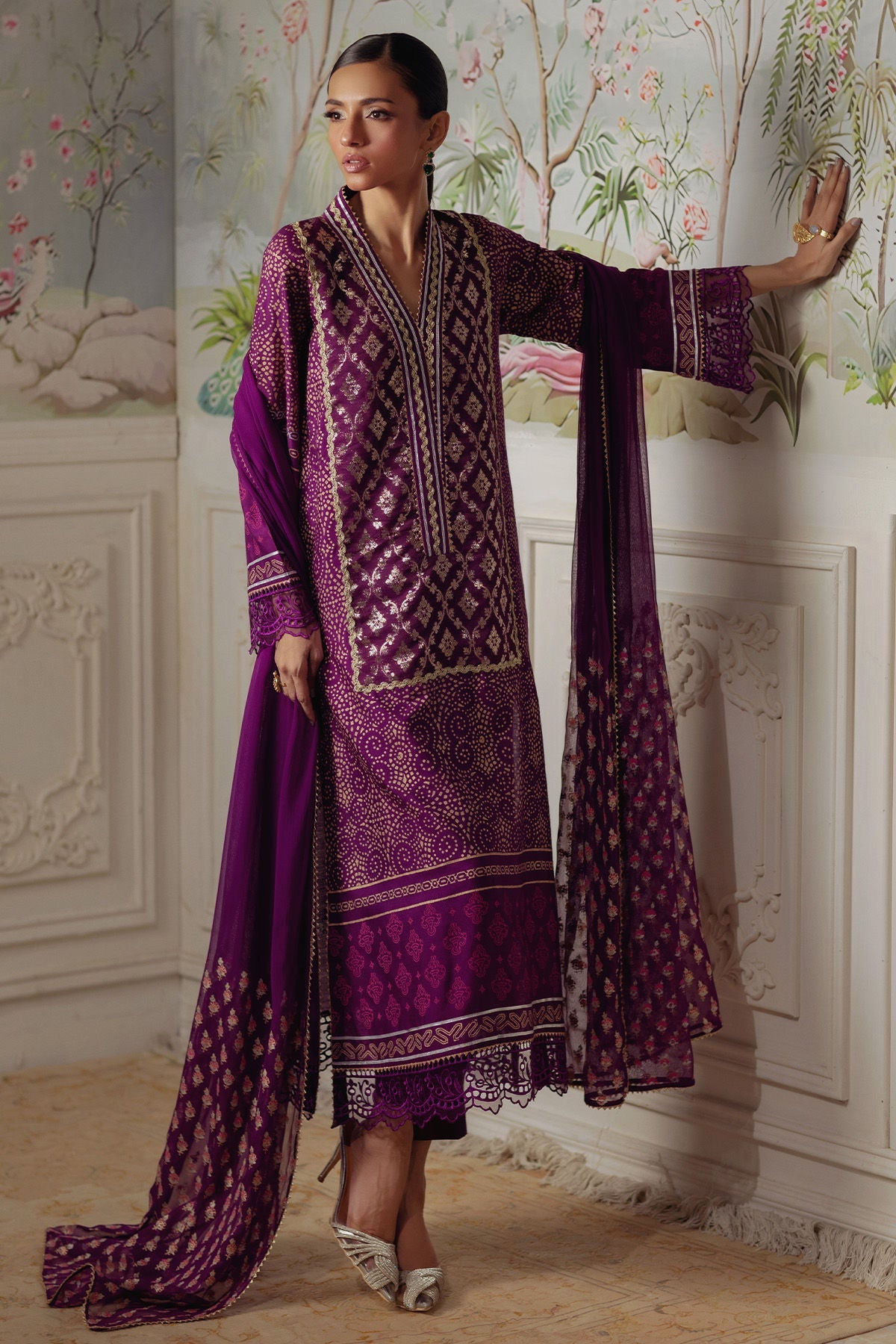 Annus Abrar | Elemental Festive | Hurmia (Shirt, Pants and Dupatta) by Annus Abrar - Designer Dress  - Type : Ladies Clothes - Available at Libayah - 100% Original 