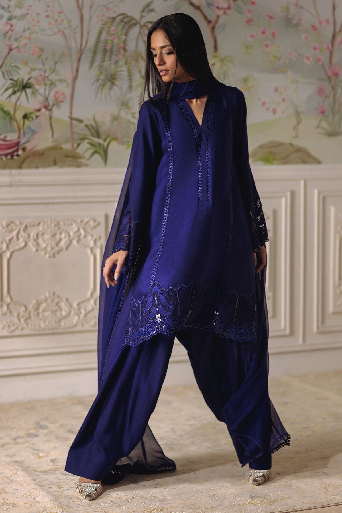Annus Abrar | Elemental Festive | Baraan (Shirt, Pants and Dupatta) by Annus Abrar - Designer Dress  - Type : Ladies Clothes - Available at Libayah - 100% Original 