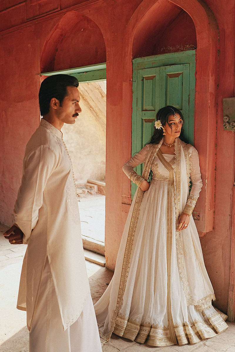 MNR | Farid Manzil Luxury Pret 26 | Noor-e-Chaand - by Libayah - Registered Vendor of : MNR - 100% Original Designer Dress