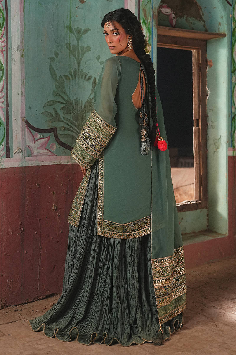 MNR | Farid Manzil Luxury Pret 26 | Gul-e-Sabz - by Libayah - Registered Vendor of : MNR - 100% Original Designer Dress