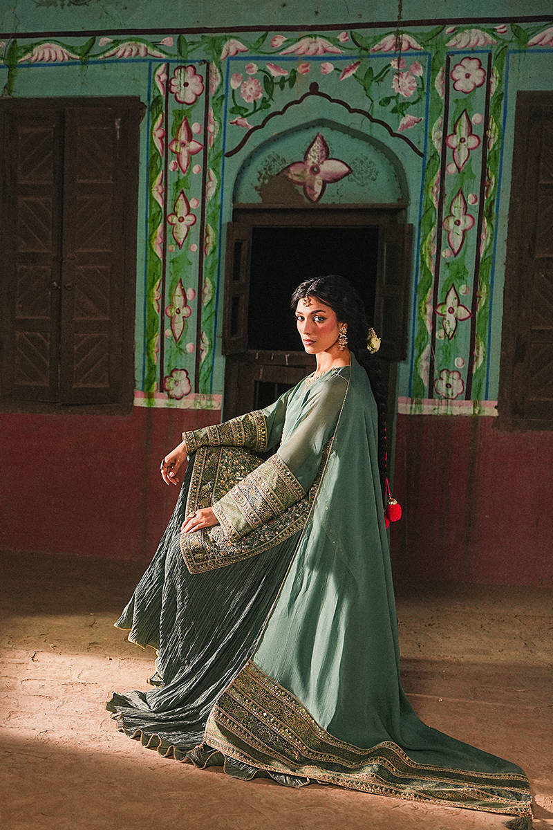 MNR | Farid Manzil Luxury Pret 26 | Gul-e-Sabz - by Libayah - Registered Vendor of : MNR - 100% Original Designer Dress