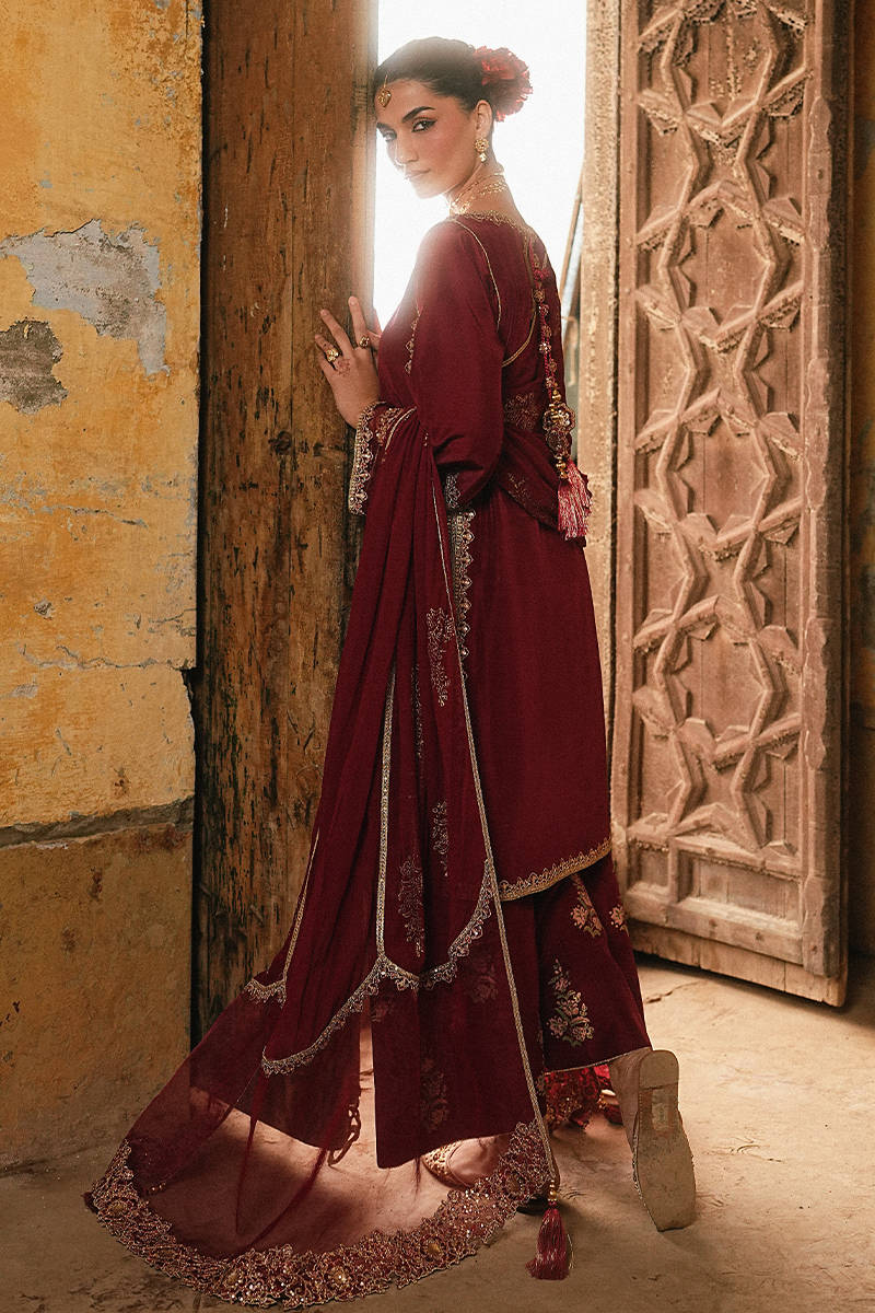MNR | Farid Manzil Luxury Pret 26 | Mehk-e-Laal - by Libayah - Registered Vendor of : MNR - 100% Original Designer Dress