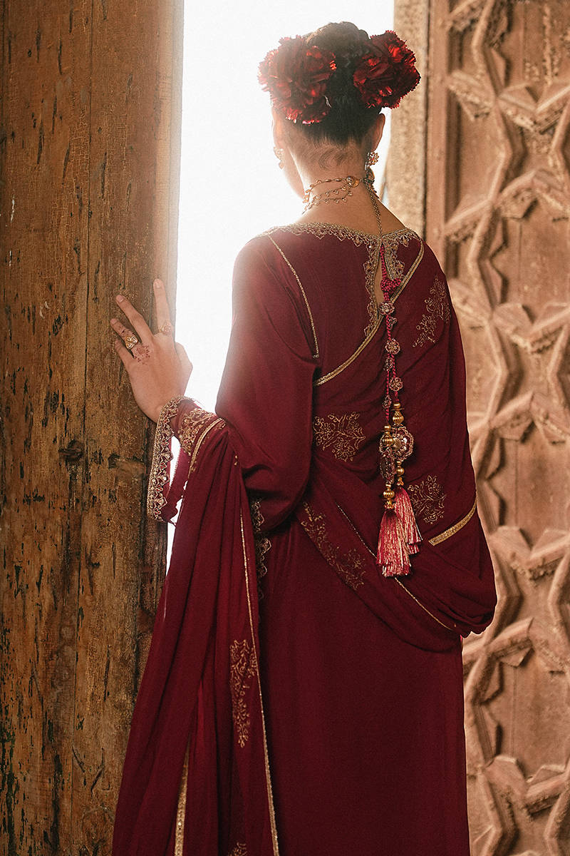MNR | Farid Manzil Luxury Pret 26 | Mehk-e-Laal - by Libayah - Registered Vendor of : MNR - 100% Original Designer Dress
