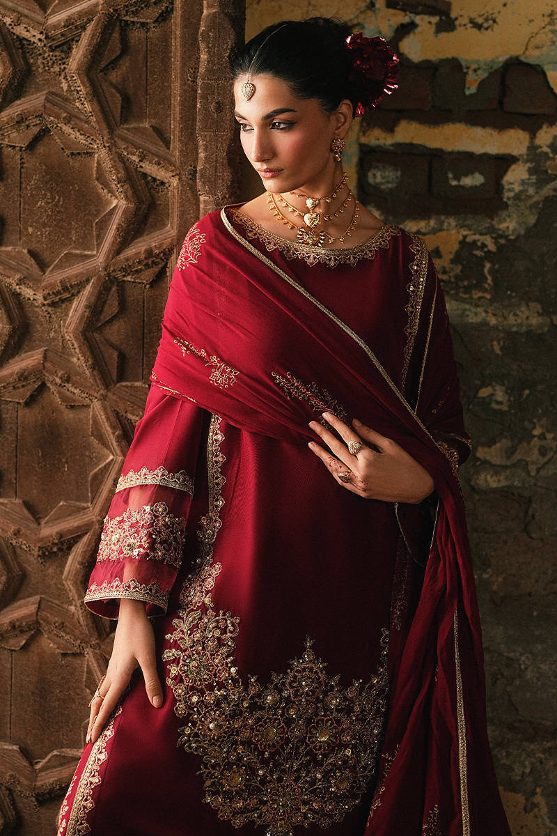 MNR | Farid Manzil Luxury Pret 26 | Mehk-e-Laal - by Libayah - Registered Vendor of : MNR - 100% Original Designer Dress