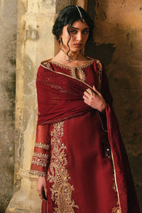 MNR | Farid Manzil Luxury Pret 26 | Surkh-e-Bahar - by Libayah - Registered Vendor of : MNR - 100% Original Designer Dress