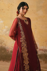 MNR | Farid Manzil Luxury Pret 26 | Surkh-e-Bahar - by Libayah - Registered Vendor of : MNR - 100% Original Designer Dress