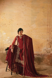 MNR | Farid Manzil Luxury Pret 26 | Surkh-e-Bahar - by Libayah - Registered Vendor of : MNR - 100% Original Designer Dress