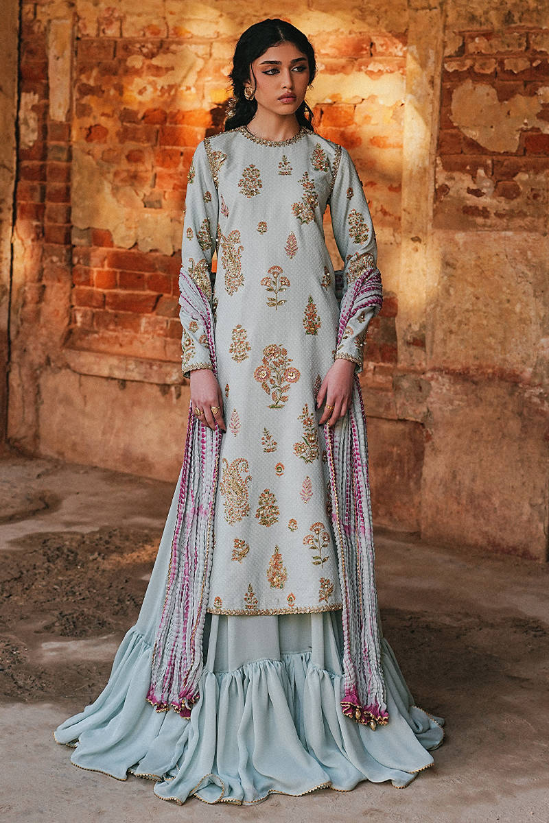 MNR | Farid Manzil Luxury Pret 26 | Zeenat-e-Bahar - by Libayah - Registered Vendor of : MNR - 100% Original Designer Dress