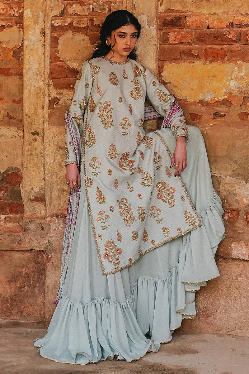 MNR | Farid Manzil Luxury Pret 26 | Zeenat-e-Bahar - by Libayah - Registered Vendor of : MNR - 100% Original Designer Dress