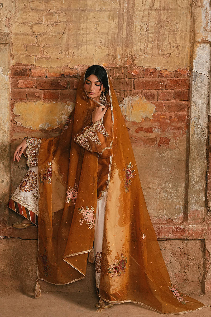 MNR | Farid Manzil Luxury Pret 26 | Rang-e-Bahar - by Libayah - Registered Vendor of : MNR - 100% Original Designer Dress