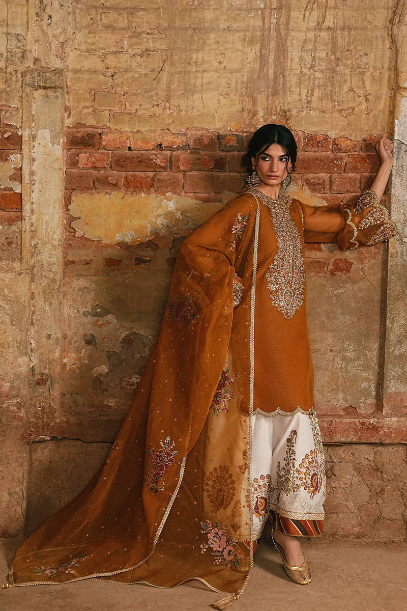 MNR | Farid Manzil Luxury Pret 26 | Rang-e-Bahar - by Libayah - Registered Vendor of : MNR - 100% Original Designer Dress