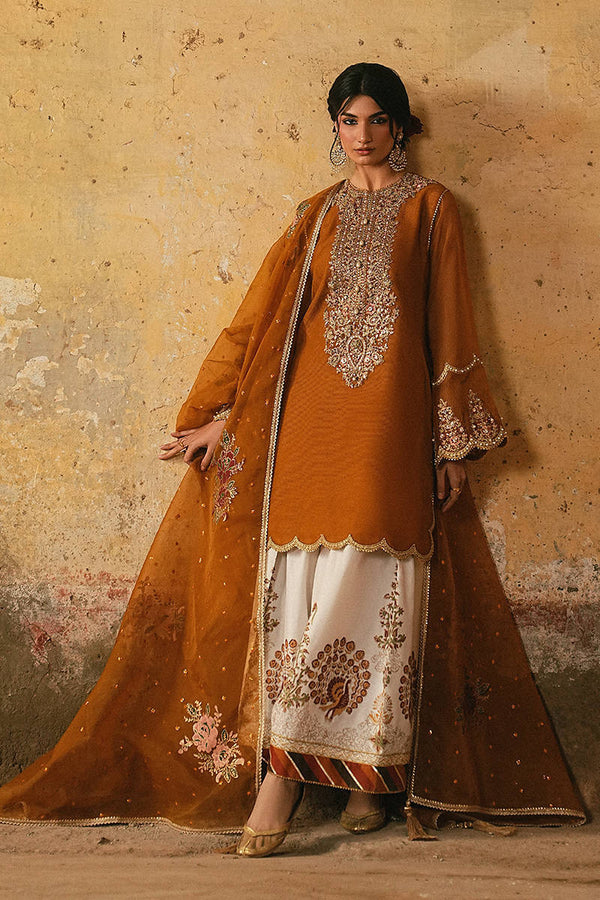 MNR | Farid Manzil Luxury Pret 26 | Rang-e-Bahar - by Libayah - Registered Vendor of : MNR - 100% Original Designer Dress