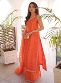 Farah Talib Aziz | Designer Picks 24 | AMREN TANGERINE SHIRT AND DUPATTA by Farah Talib Aziz - Designer Dress - Type: Ladies Clothes - Available at Libayah - 100% Original