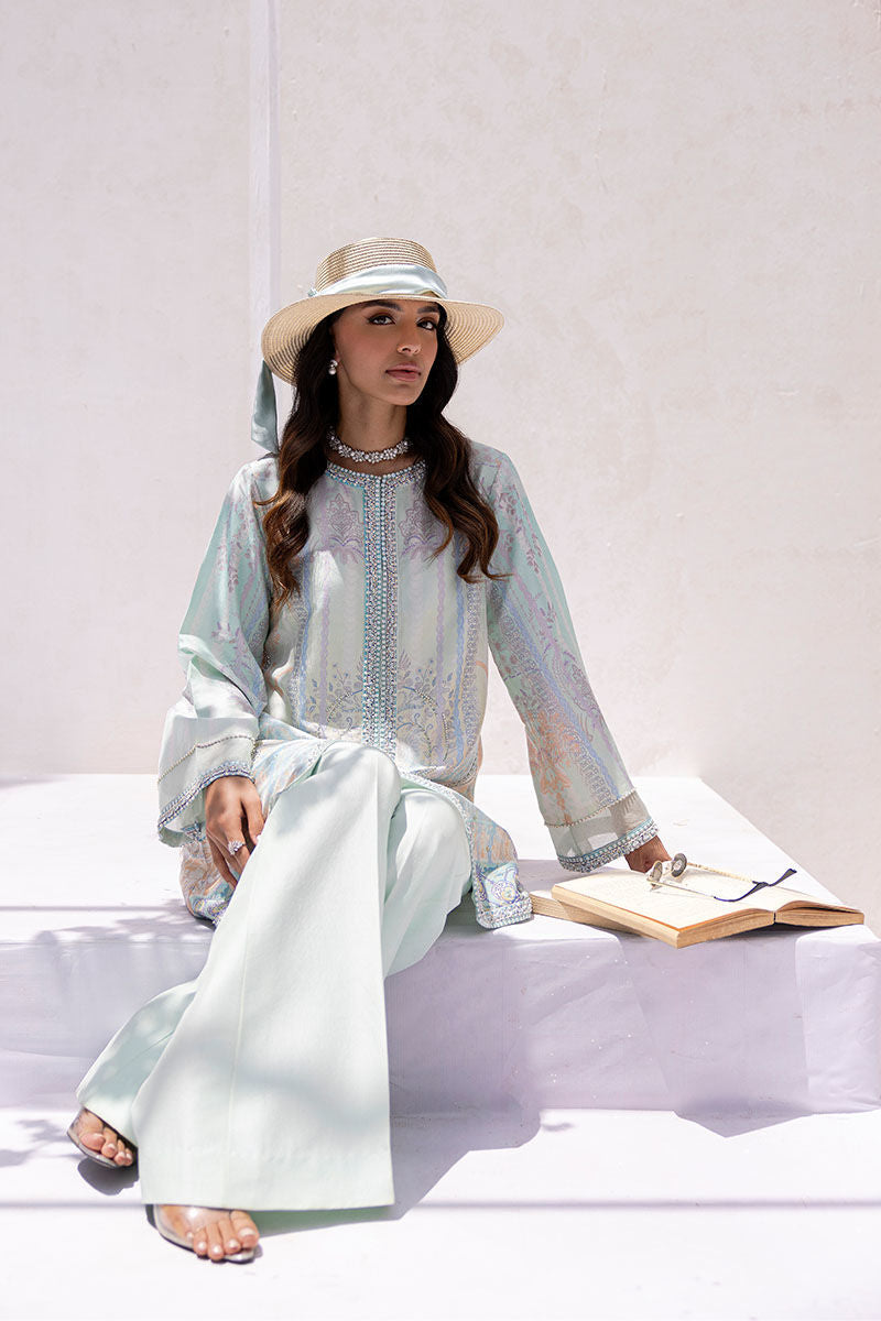 Ansab Jahangir | Digital Silk | Lux by Ansab Jahangir - Designer Dress  - Type : Ladies Clothes - Available at Libayah - 100% Original 