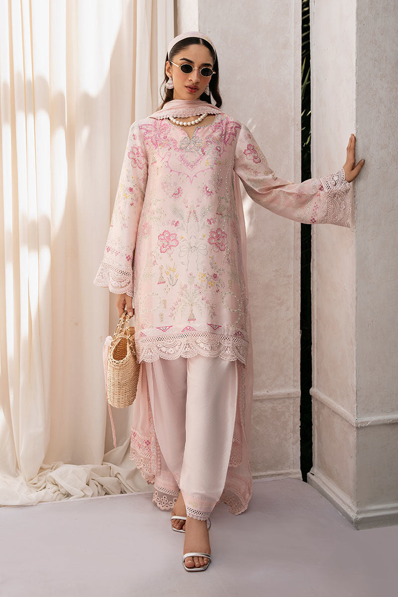 Ansab Jahangir | Digital Silk | Mahira Shirt And Dupatta by Ansab Jahangir - Designer Dress  - Type : Ladies Clothes - Available at Libayah - 100% Original 
