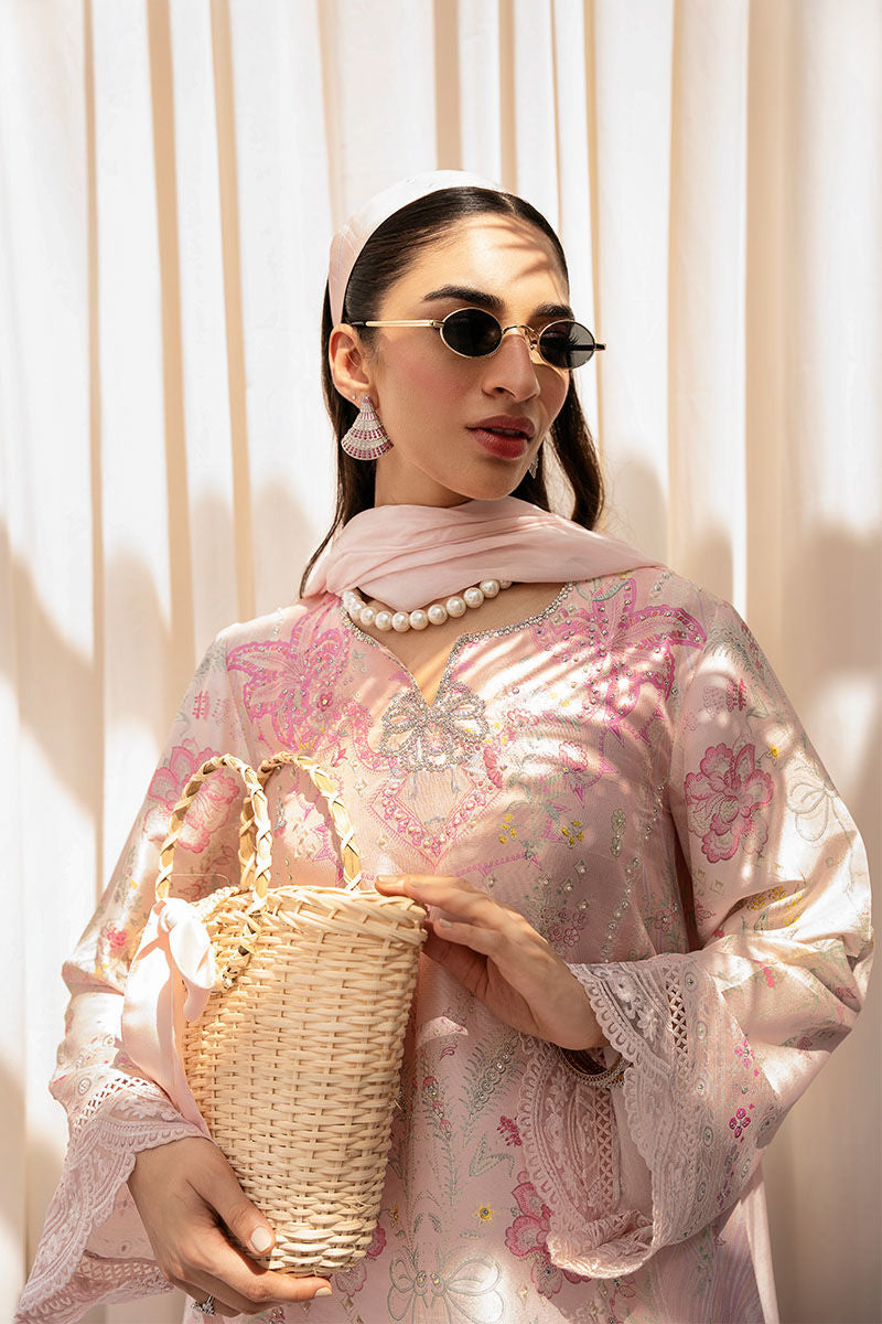Ansab Jahangir | Digital Silk | Mahira Shirt And Dupatta by Ansab Jahangir - Designer Dress  - Type : Ladies Clothes - Available at Libayah - 100% Original 