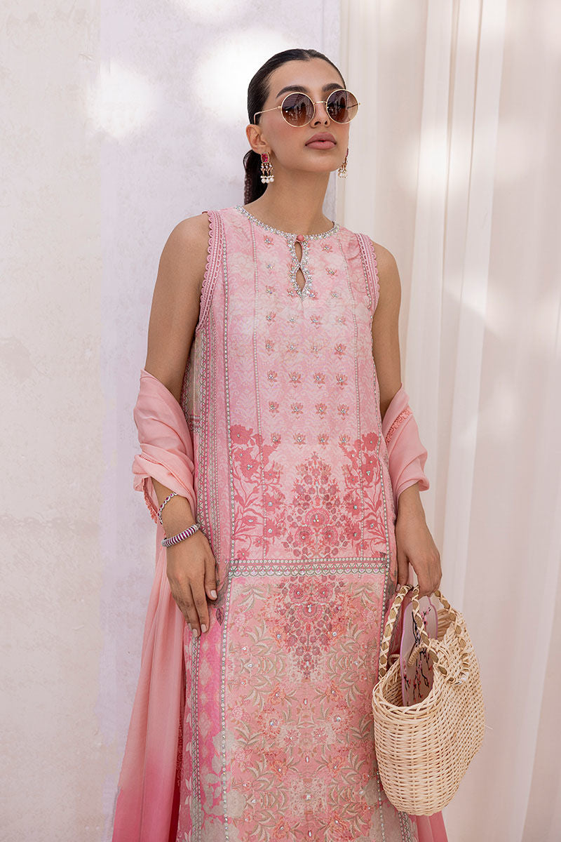 Ansab Jahangir | Digital Silk | Zoya Shirt And Dupatta by Ansab Jahangir - Designer Dress  - Type : Ladies Clothes - Available at Libayah - 100% Original 