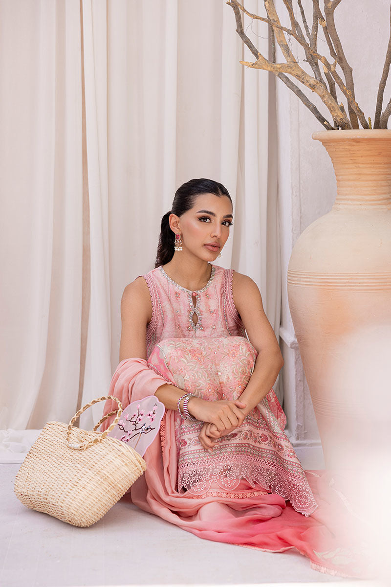 Ansab Jahangir | Digital Silk | Zoya Shirt And Dupatta by Ansab Jahangir - Designer Dress  - Type : Ladies Clothes - Available at Libayah - 100% Original 