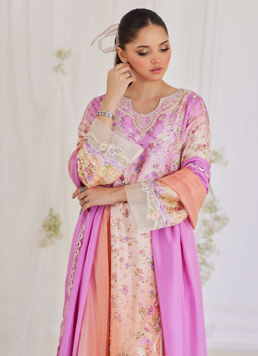 Farah Talib Aziz | Designer Picks 24 | MAURA OMBRE SHIRT AND DUPATTA by Farah Talib Aziz - Designer Dress - Type: Ladies Clothes - Available at Libayah - 100% Original