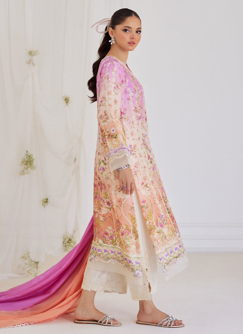 Farah Talib Aziz | Designer Picks 24 | MAURA OMBRE SHIRT AND DUPATTA by Farah Talib Aziz - Designer Dress - Type: Ladies Clothes - Available at Libayah - 100% Original