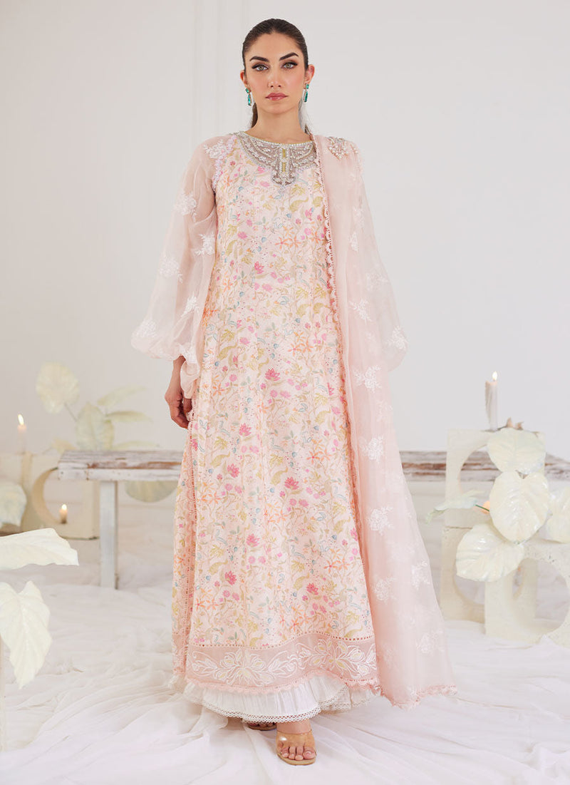 Farah Talib Aziz | Designer Picks 24 | RAMONA SHIRT WITH PRE-DRAPED DUPATTA by Farah Talib Aziz - Designer Dress - Type: Ladies Clothes - Available at Libayah - 100% Original