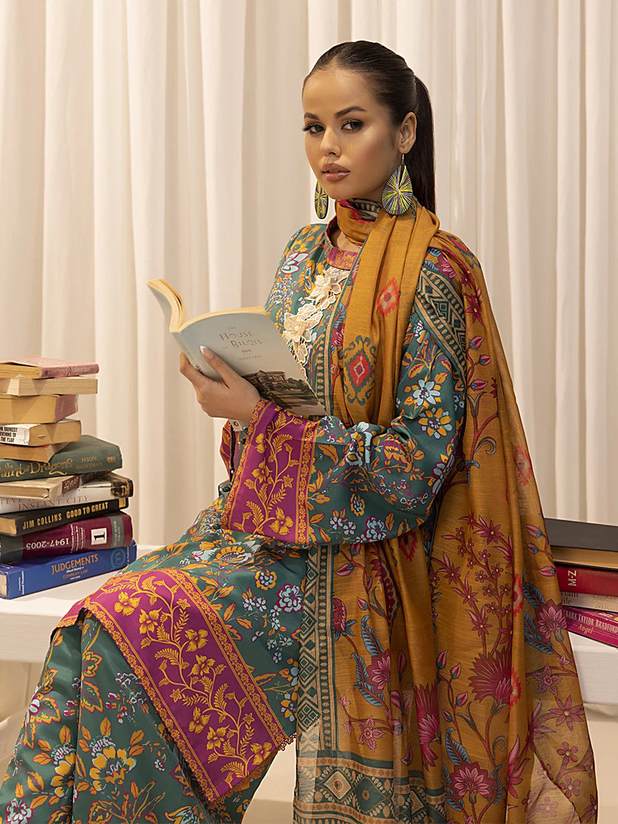 Salitex | Sibel Printed Lawn Silk | ST-03 by Salitex - Designer Dress - Type: Ladies Clothes - Available at Libayah - 100% Original