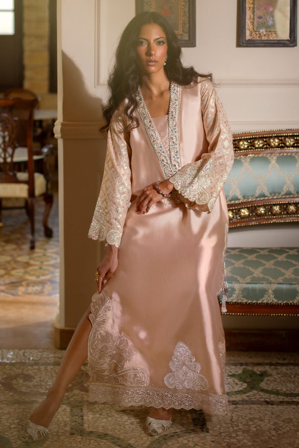 Annus Abrar | Zeh Eid Edit | Nehaal Kaftan by Annus Abrar - Designer Dress  - Type : Ladies Clothes - Available at Libayah - 100% Original 