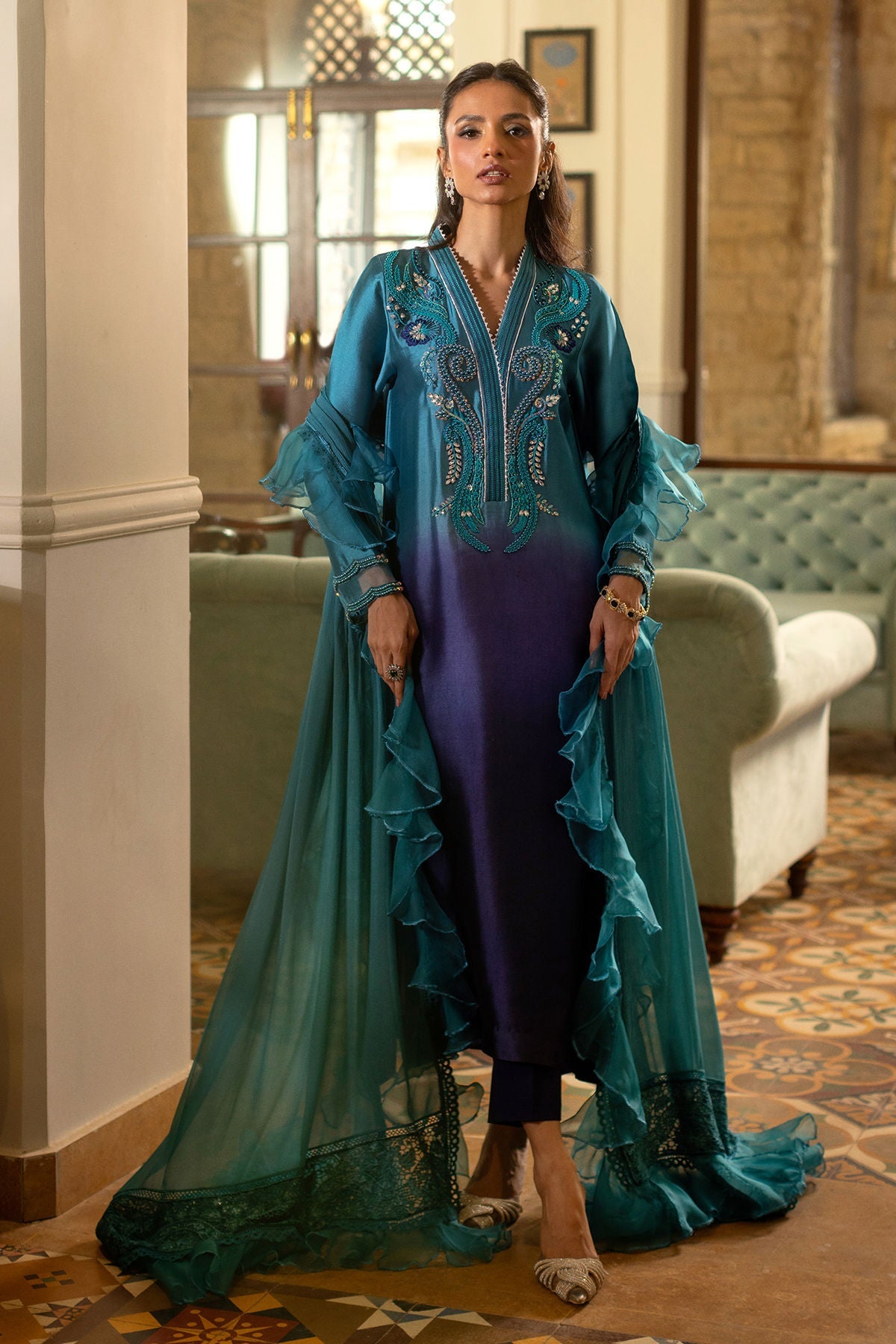 Annus Abrar | Zeh Eid Edit | Feyha by Annus Abrar - Designer Dress  - Type : Ladies Clothes - Available at Libayah - 100% Original 