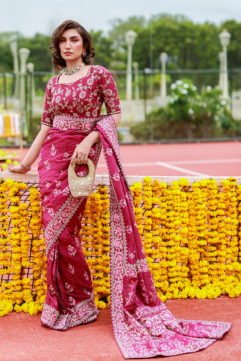 Ansab Jahangir | Marigold and Gota | Amarisa by Ansab Jahangir - Designer Dress  - Type : Ladies Clothes - Available at Libayah - 100% Original 