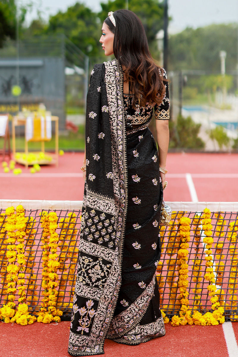 Ansab Jahangir | Marigold and Gota | Zareenah by Ansab Jahangir - Designer Dress  - Type : Ladies Clothes - Available at Libayah - 100% Original 