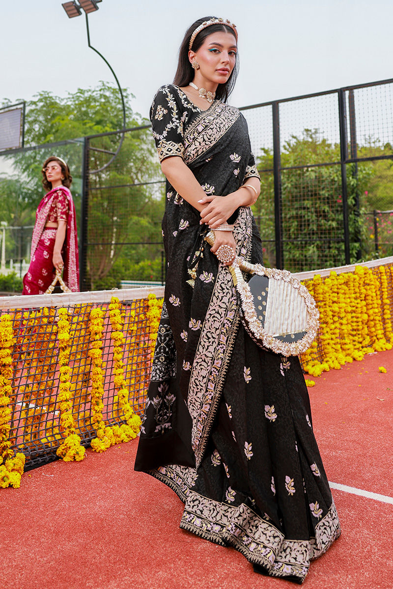 Ansab Jahangir | Marigold and Gota | Zareenah by Ansab Jahangir - Designer Dress  - Type : Ladies Clothes - Available at Libayah - 100% Original 