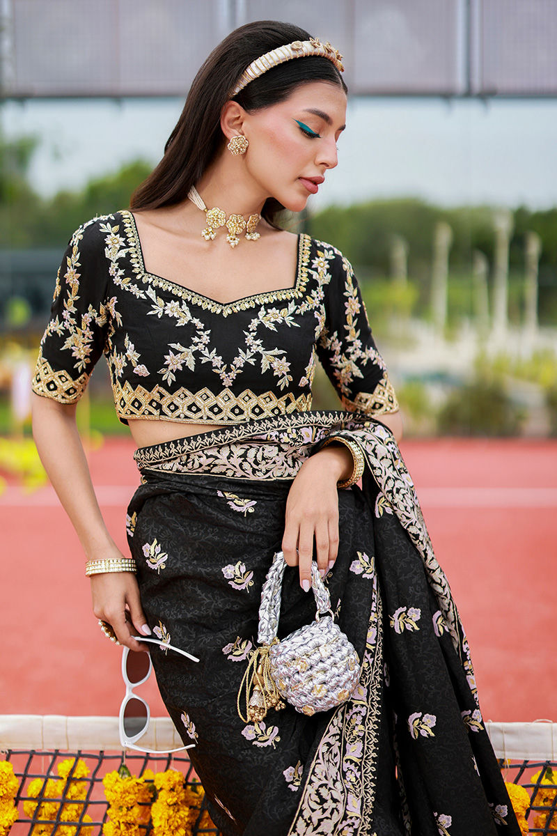 Ansab Jahangir | Marigold and Gota | Zareenah by Ansab Jahangir - Designer Dress  - Type : Ladies Clothes - Available at Libayah - 100% Original 