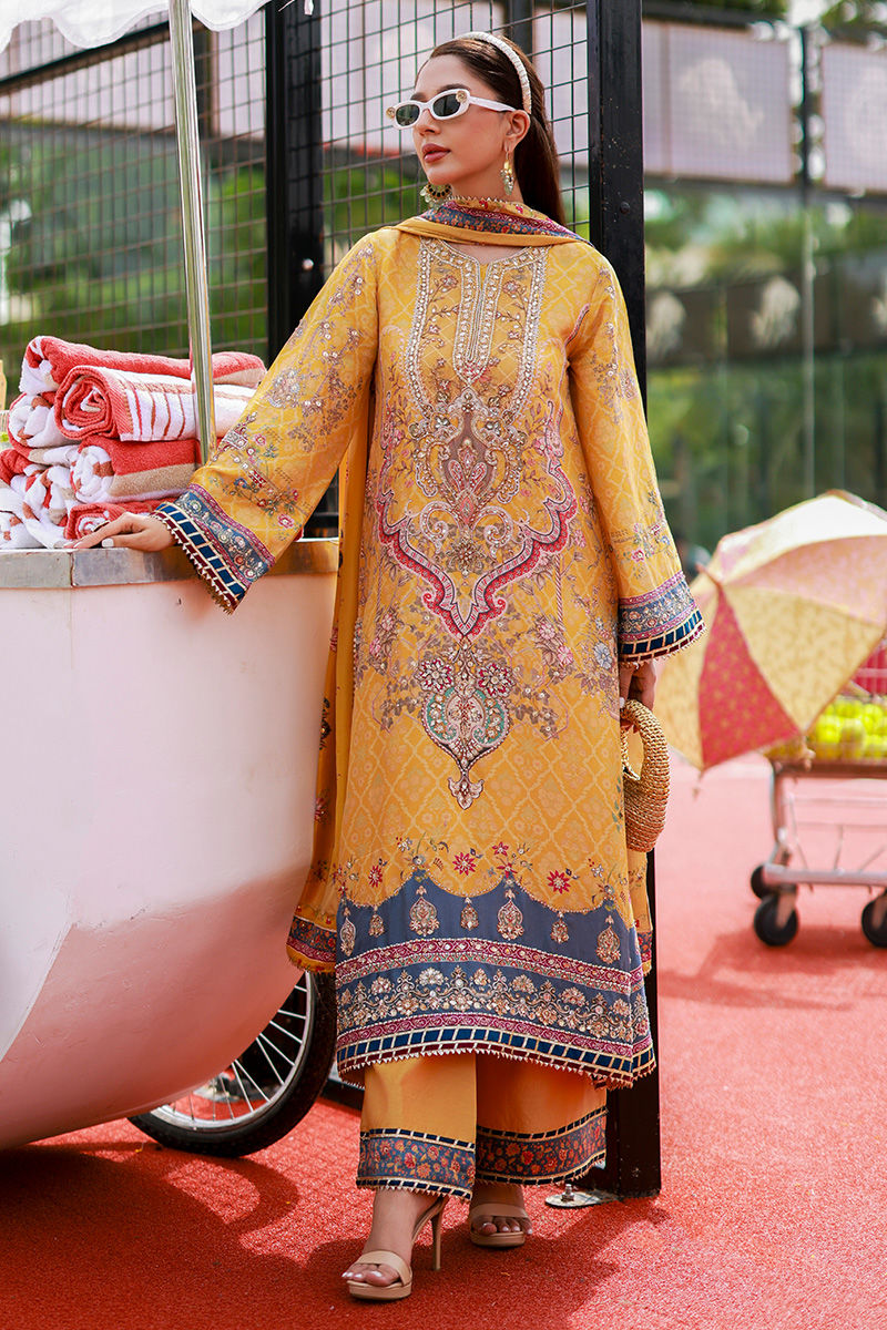Ansab Jahangir | Marigold and Gota | Azira by Ansab Jahangir - Designer Dress  - Type : Ladies Clothes - Available at Libayah - 100% Original 