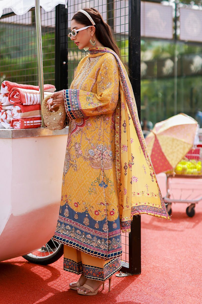 Ansab Jahangir | Marigold and Gota | Azira by Ansab Jahangir - Designer Dress  - Type : Ladies Clothes - Available at Libayah - 100% Original 