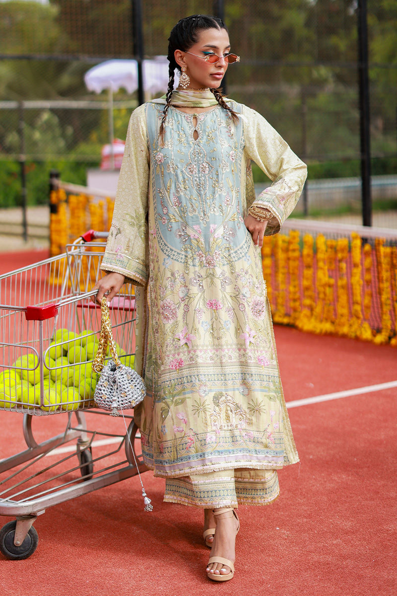 Ansab Jahangir | Digital Silk | Amalya by Ansab Jahangir - Designer Dress  - Type : Ladies Clothes - Available at Libayah - 100% Original 