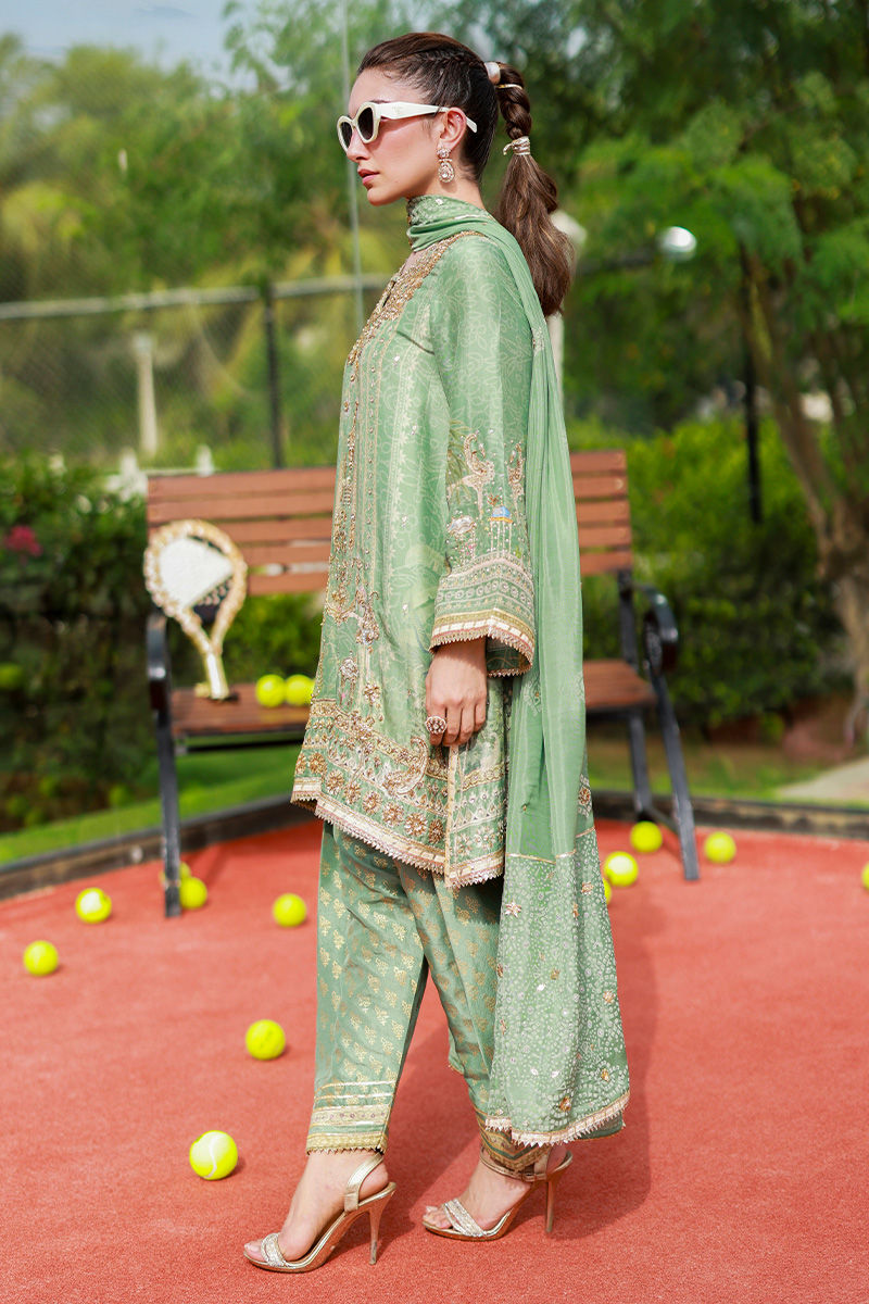 Ansab Jahangir | Marigold and Gota | Suhaina by Ansab Jahangir - Designer Dress  - Type : Ladies Clothes - Available at Libayah - 100% Original 