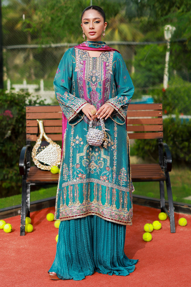 Ansab Jahangir | Marigold and Gota | Alveena by Ansab Jahangir - Designer Dress  - Type : Ladies Clothes - Available at Libayah - 100% Original 