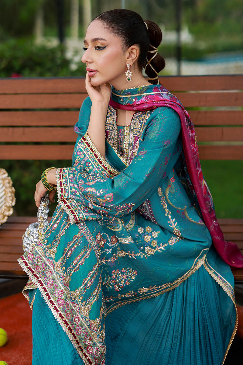 Ansab Jahangir | Marigold and Gota | Alveena by Ansab Jahangir - Designer Dress  - Type : Ladies Clothes - Available at Libayah - 100% Original 