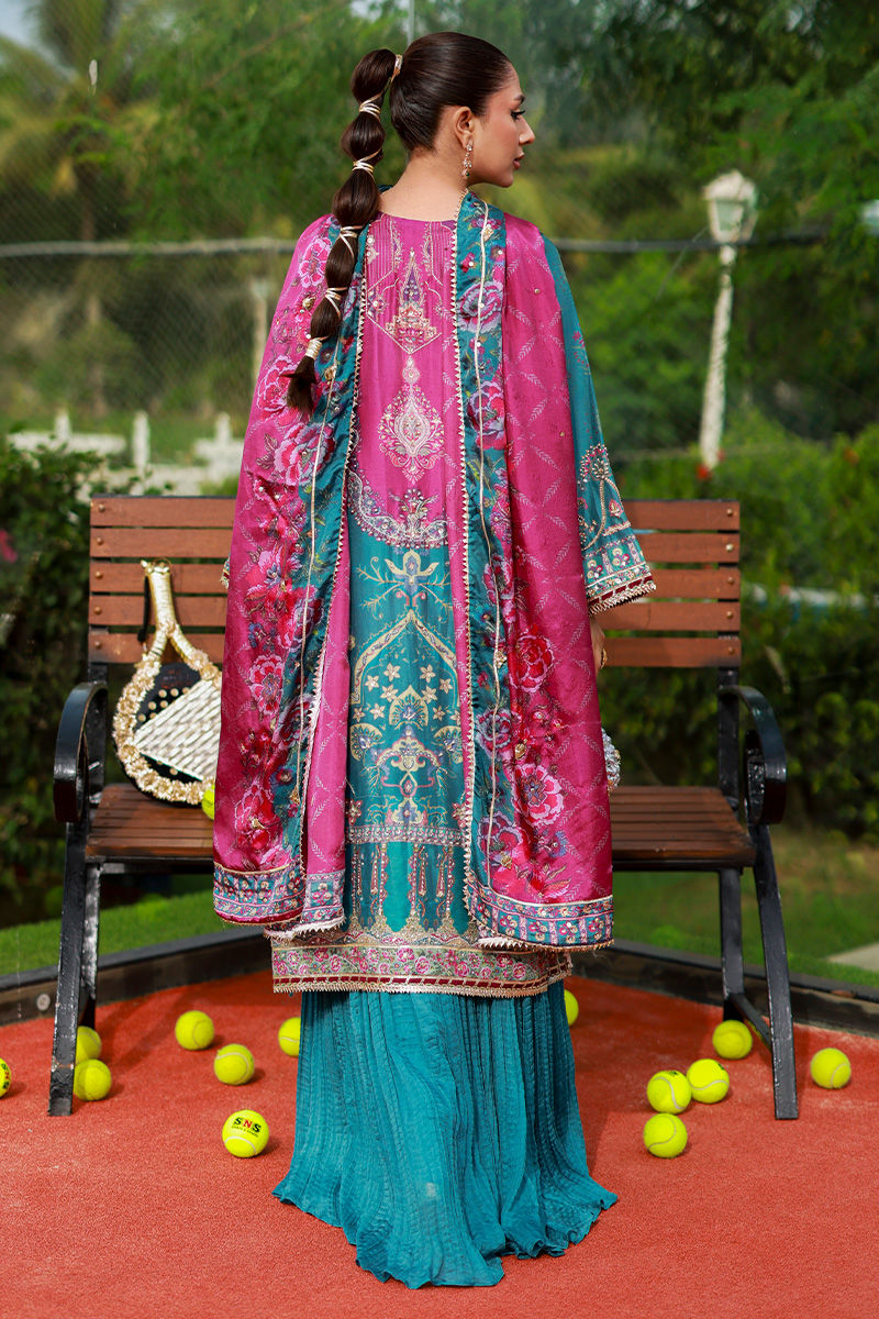 Ansab Jahangir | Marigold and Gota | Alveena by Ansab Jahangir - Designer Dress  - Type : Ladies Clothes - Available at Libayah - 100% Original 