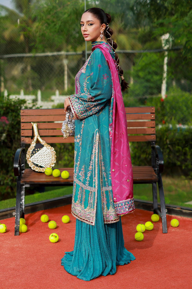 Ansab Jahangir | Marigold and Gota | Alveena by Ansab Jahangir - Designer Dress  - Type : Ladies Clothes - Available at Libayah - 100% Original 