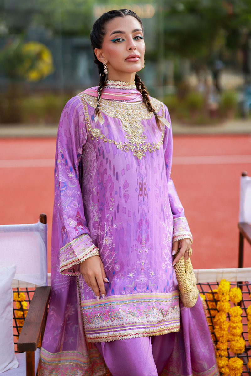 Ansab Jahangir | Digital Silk| Maeryn by Ansab Jahangir - Designer Dress  - Type : Ladies Clothes - Available at Libayah - 100% Original 
