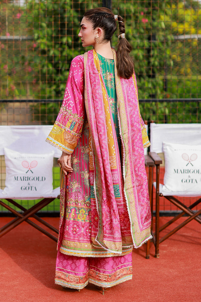 Ansab Jahangir | Marigold and Gota | Elif by Ansab Jahangir - Designer Dress  - Type : Ladies Clothes - Available at Libayah - 100% Original 