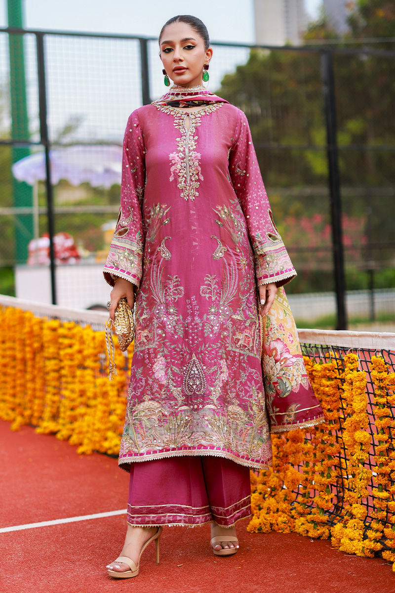 Ansab Jahangir | Marigold and Gota | Sanilah by Ansab Jahangir - Designer Dress  - Type : Ladies Clothes - Available at Libayah - 100% Original 