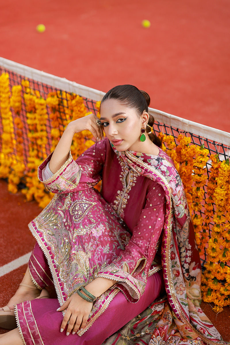 Ansab Jahangir | Marigold and Gota | Sanilah by Ansab Jahangir - Designer Dress  - Type : Ladies Clothes - Available at Libayah - 100% Original 