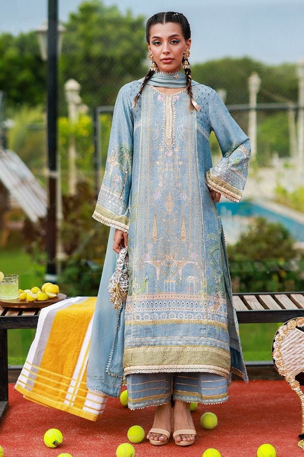 Ansab Jahangir | Digital Silk | Maheera by Ansab Jahangir - Designer Dress  - Type : Ladies Clothes - Available at Libayah - 100% Original 